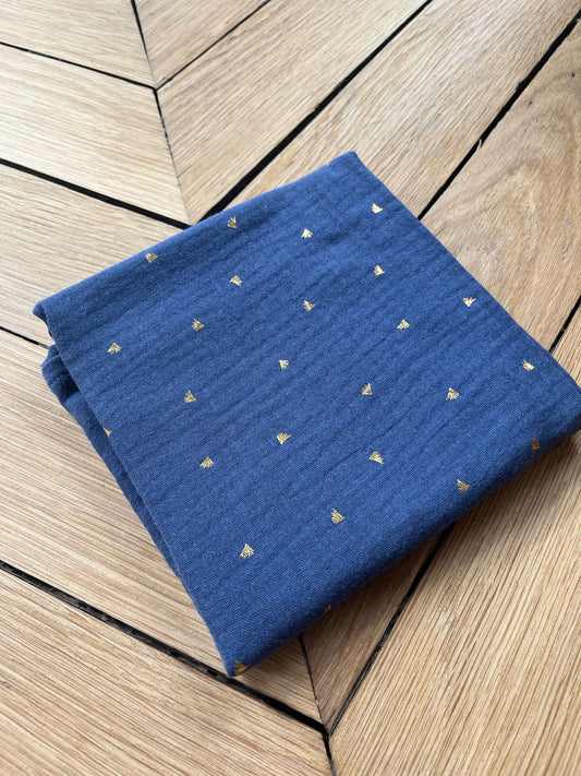 CHARLIE - Le lange indispensable | bleu doré