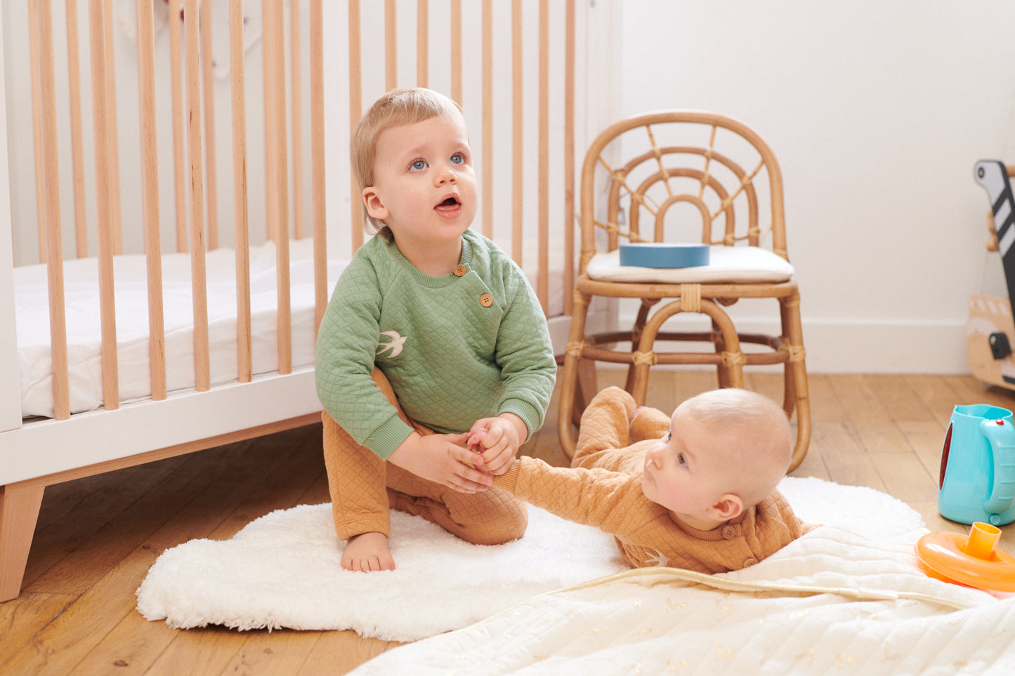 LOU - Le Pull Bébé - Matelassé