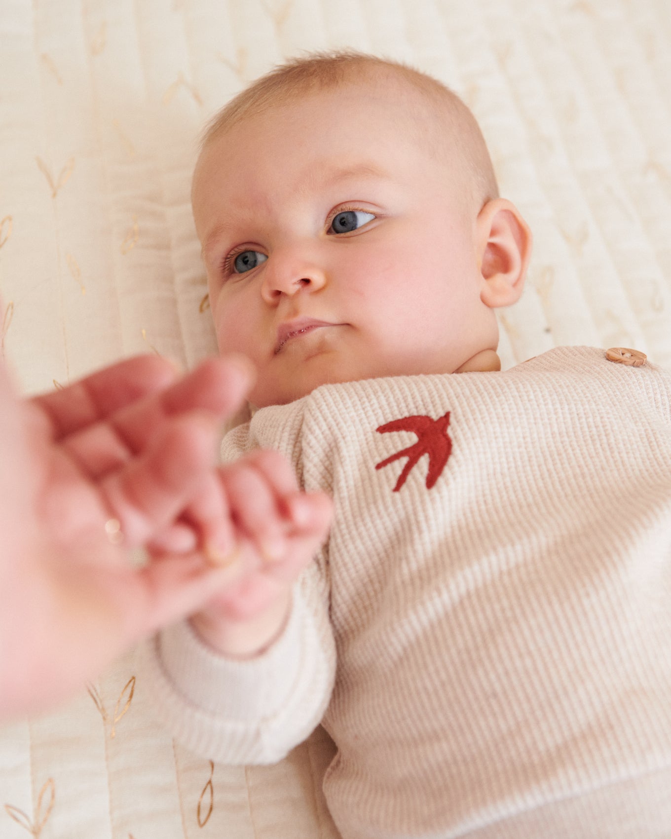 LOU - Le Pull Bébé - Gaufre