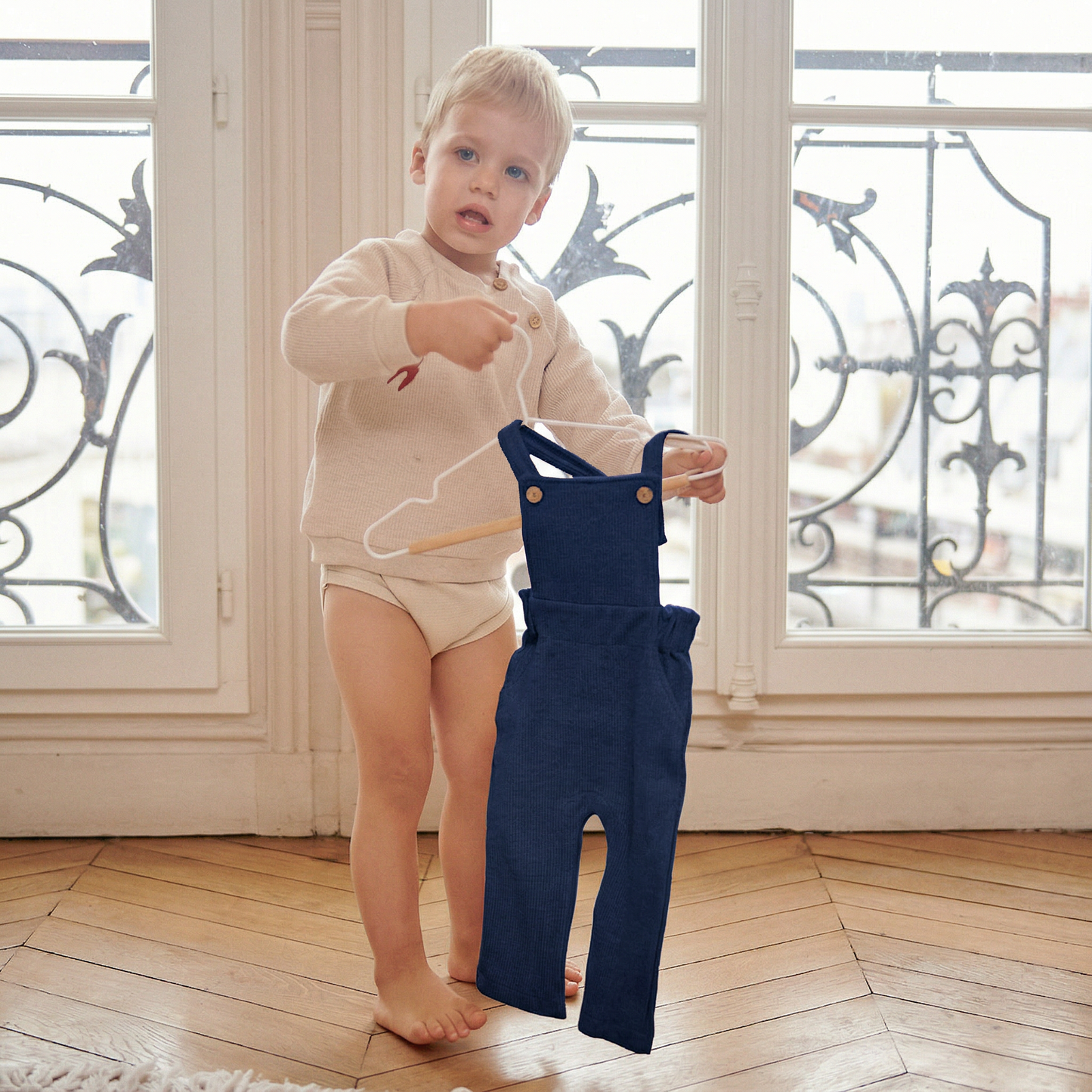 Salopette SASHA Gauffré: La révolution durable et mixte