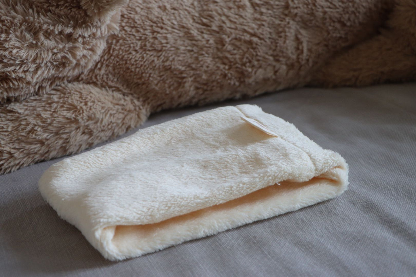 SAM - Le Cache Cou | Blanc Maille de Peluche