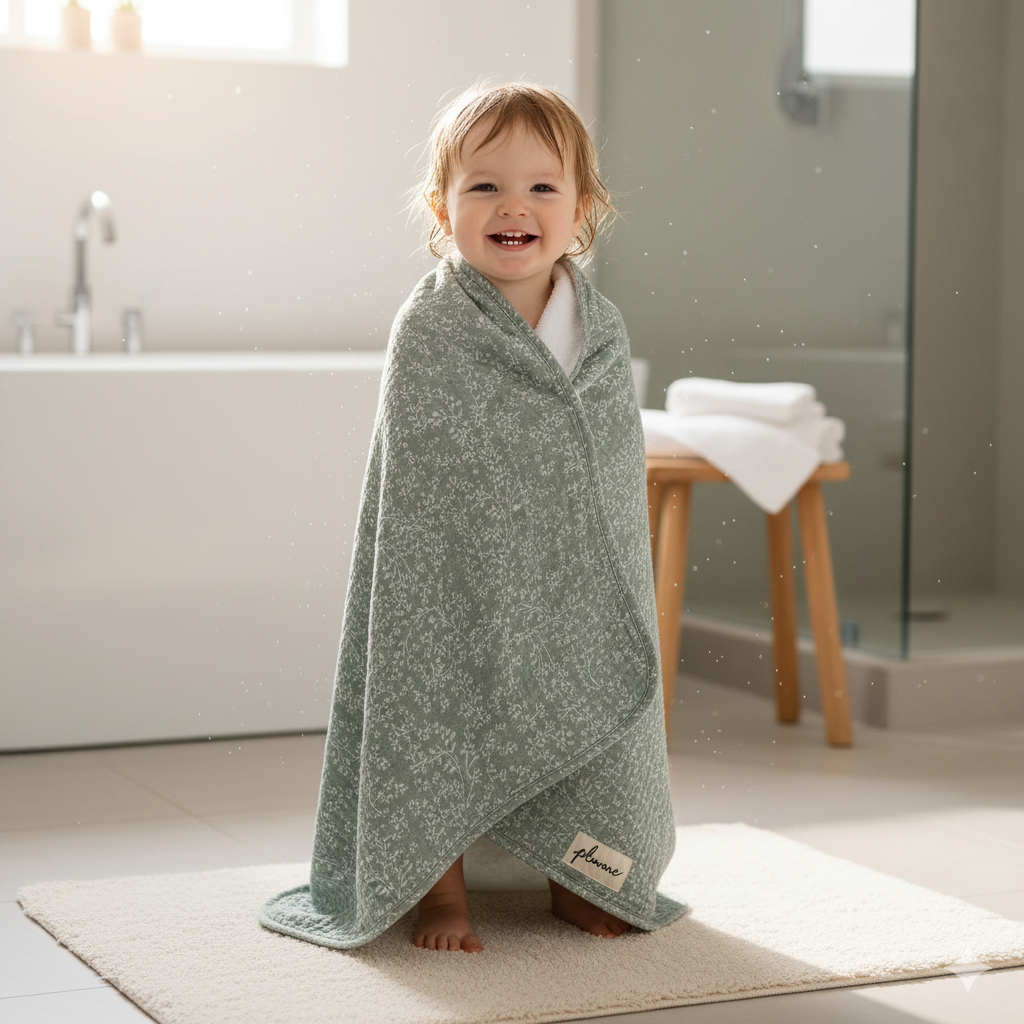 NOUR - La Cape de bain Bébé Durable