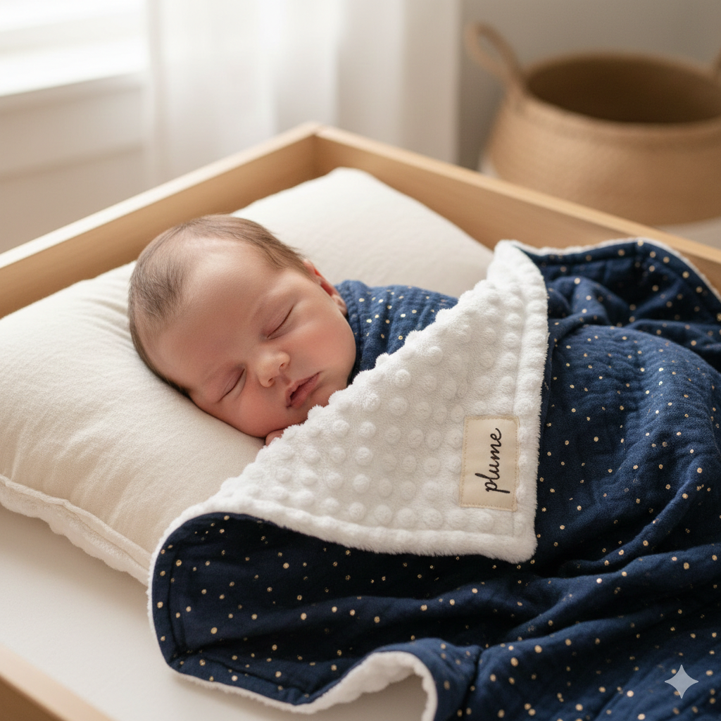 CÉLESTE - La Couverture Bébé | Nuit Étoilée