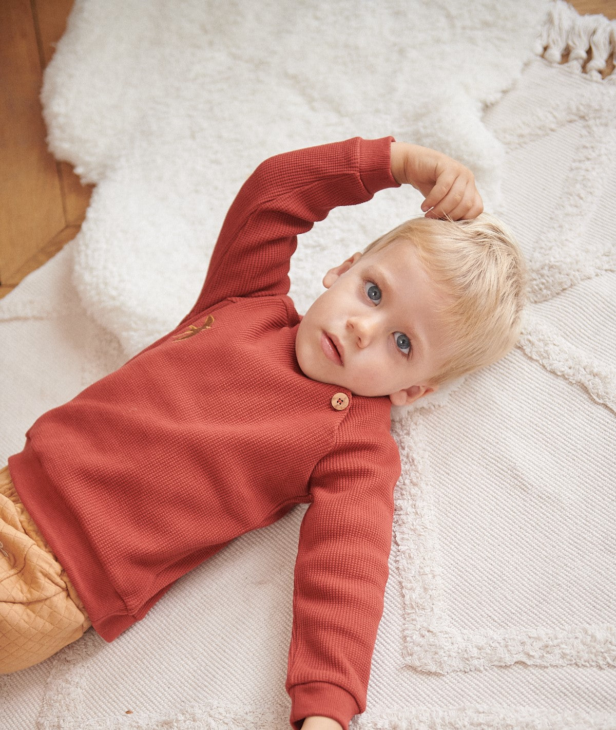 LOU - Le Pull Bébé - Gaufre