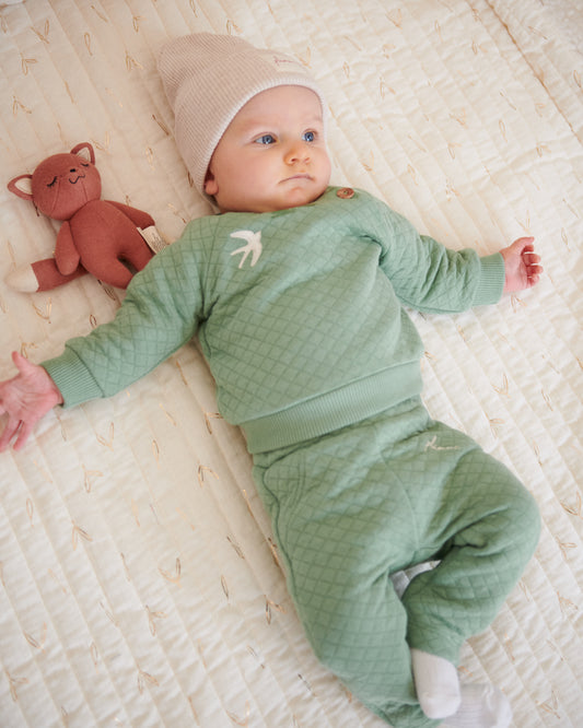 NOUR - Le Pull Bébé | VERT D'EAU